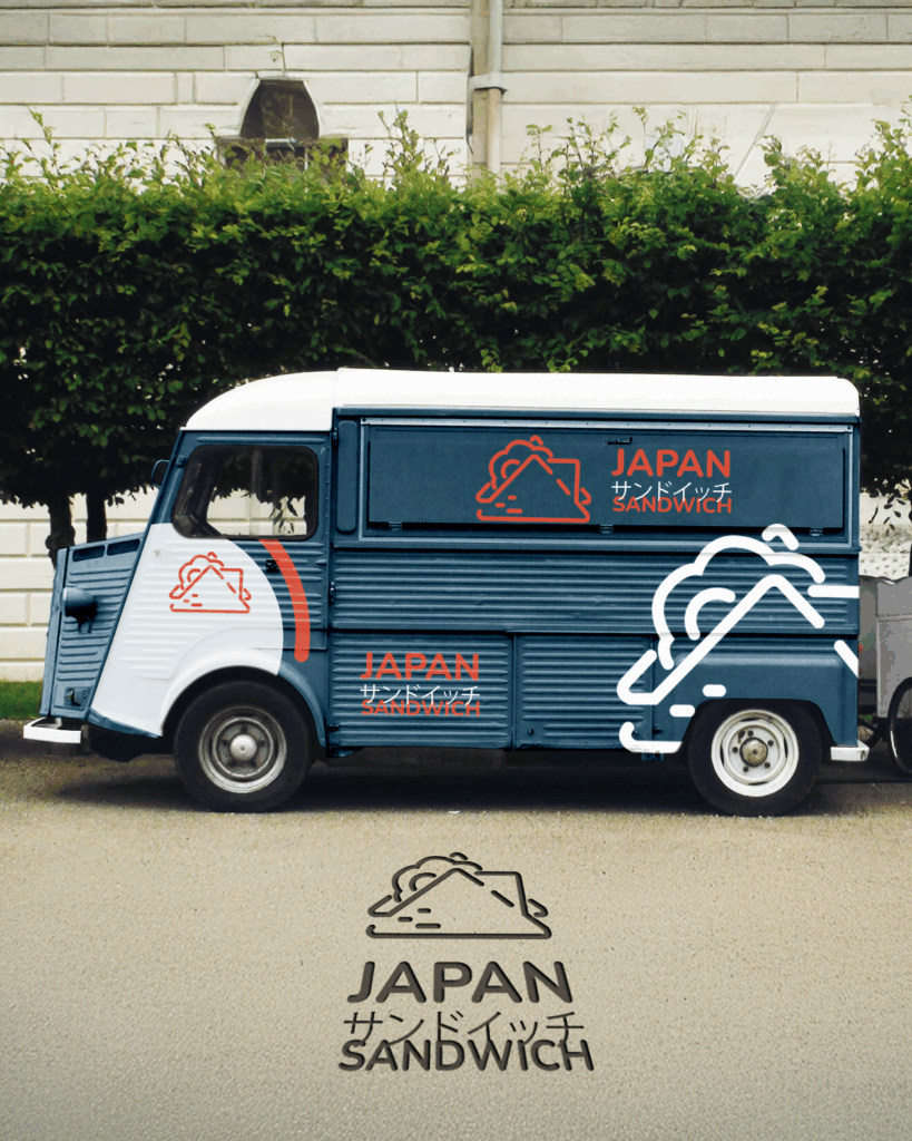 Création de brand et de naming pour une chaîne de fast food "Japan sandwich"