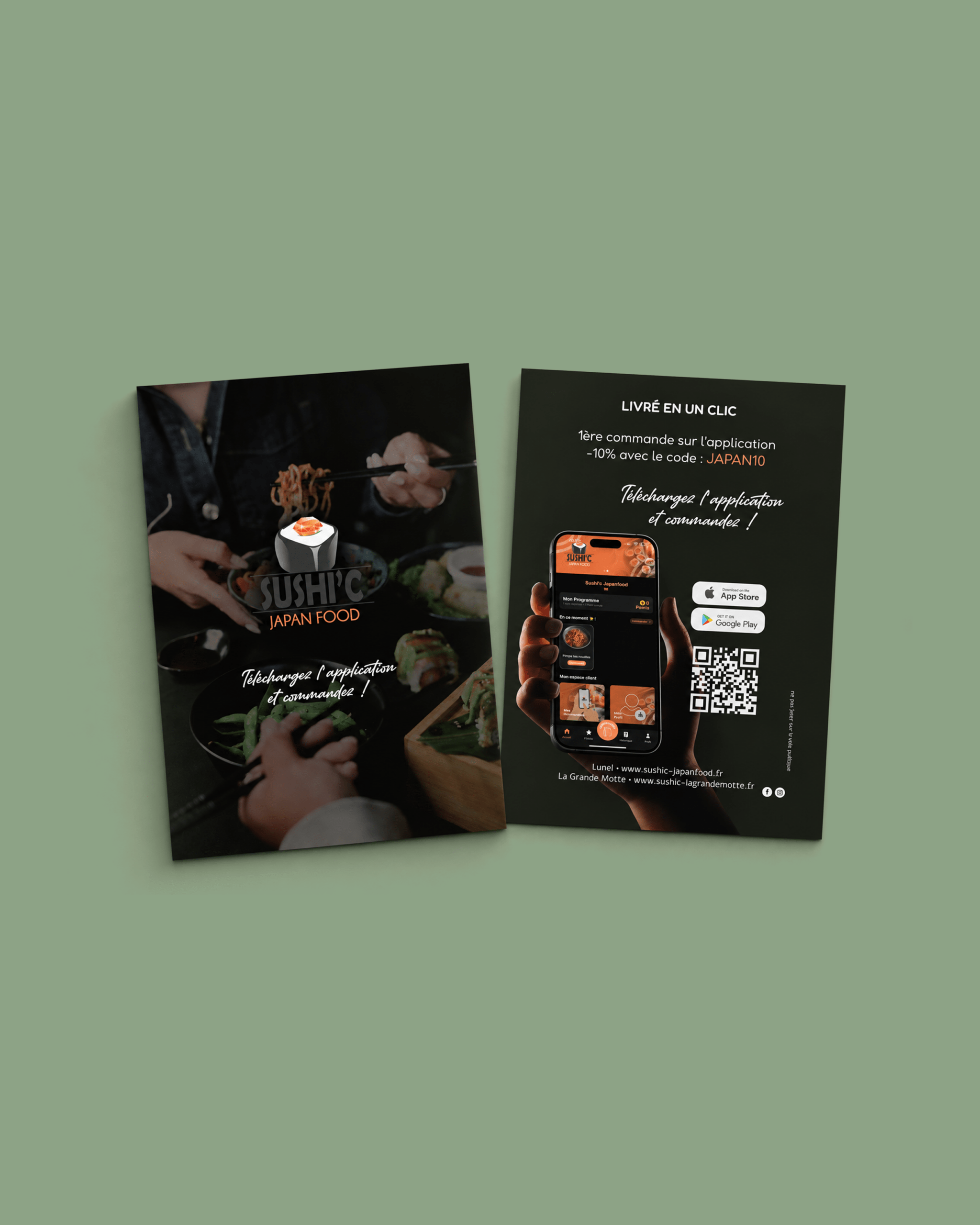 Flyers création plus + impression. V3RT agence V3RT