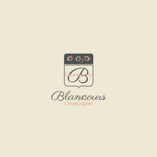 logo naming Champagne Blanccours etiquette